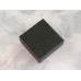 Boîte emballage cadeau matelassée noir 7.3 x 7.3 x 3.5 cm